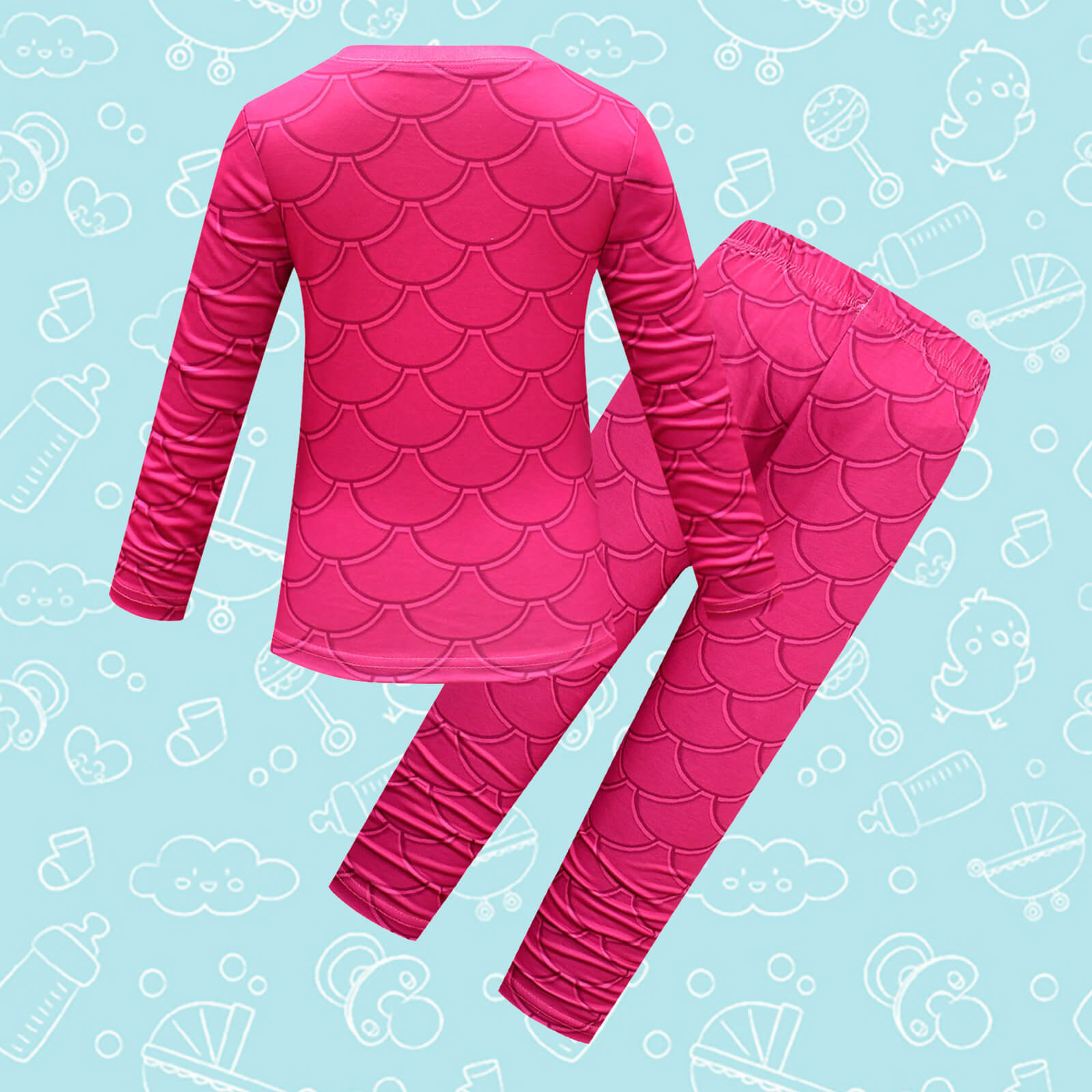 Kids Cry Babies Outfits Boys and Grils Tops Pants Full Set