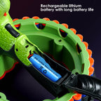 Kids Dinosaur Dart Shooting Toy with Soft Bullets High Capacity Electric Blasting Toy Gun