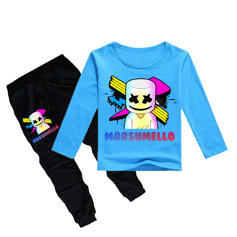 Dj Marshmello Music Festival Kids Printed Hooded Tops And Loose Trousers  Outfit Set With Headwear | Fruugo NO