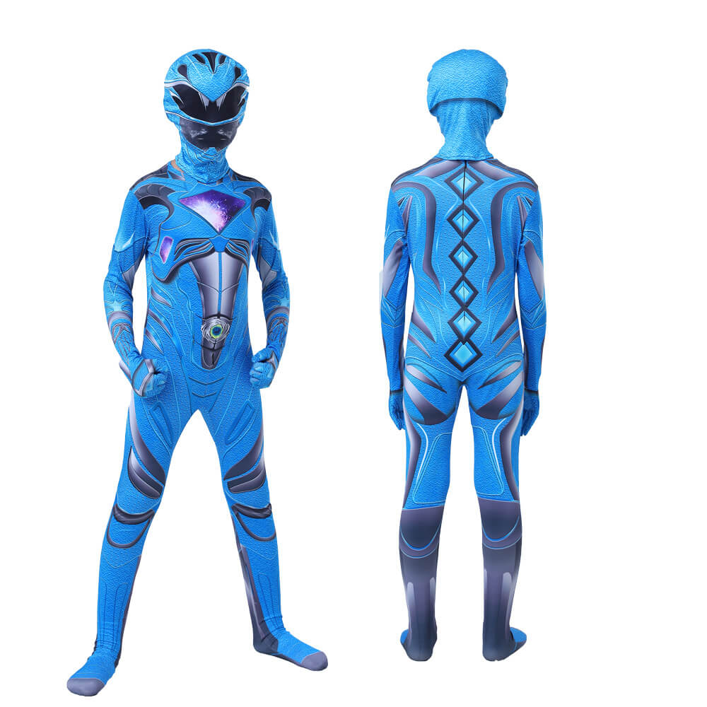 Boys Girls Dragon Rangers Costume Dino Ranger Halloween Cosplay Outfit Helmet Full Set for Age 2-14