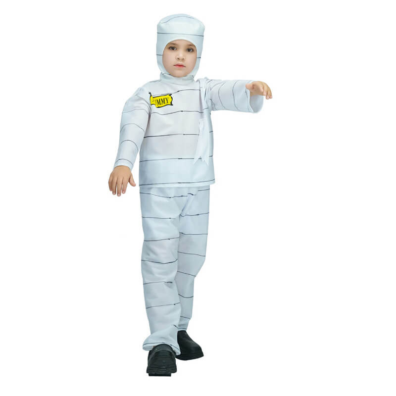 Children Halloween Cosplay Costume Under Wraps Boys Girls Ghost Horror Outfit for Halloween Party
