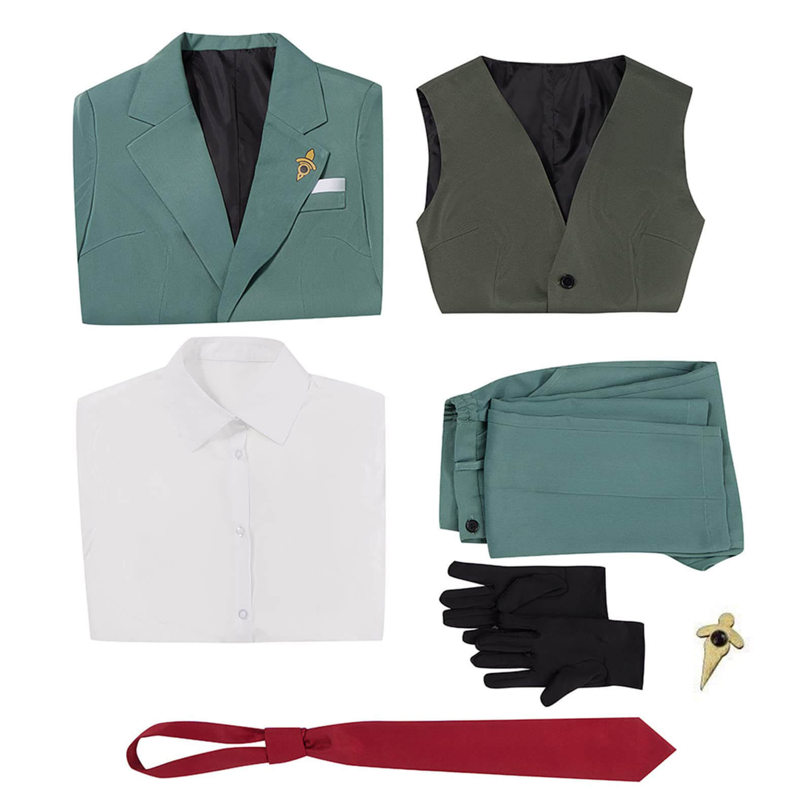 Loid Costume Twilight Blazer Pants Vest 7-Pieces Cosplay Outfit Full Set