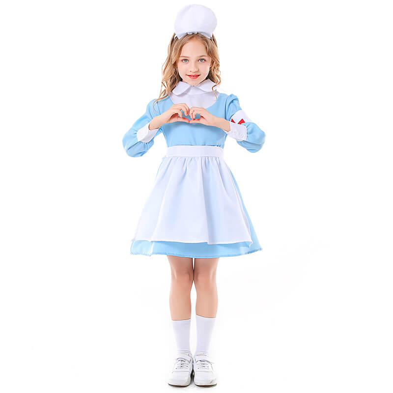 Boys Girls Pretend Play Costumes Police Doctor Nurse Chef Cosplay Costume Role Play Dress-Up Set