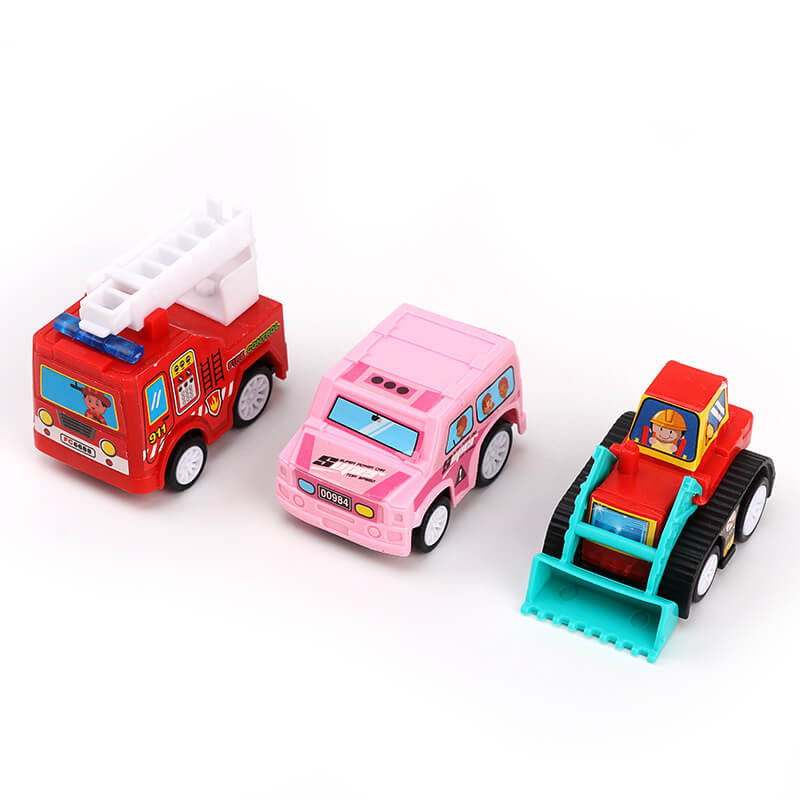 6Pcs/set Mini Toy Cars Pull Back Car Play Set Cartoon Vehicle Trucks Baby Toddlers Birthday Gift