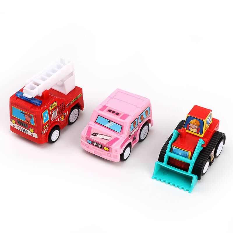 6Pcs/set Mini Toy Cars Pull Back Car Play Set Cartoon Vehicle Trucks Baby Toddlers Birthday Gift