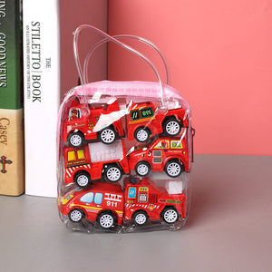 6Pcs/set Mini Toy Cars Pull Back Car Play Set Cartoon Vehicle Trucks Baby Toddlers Birthday Gift