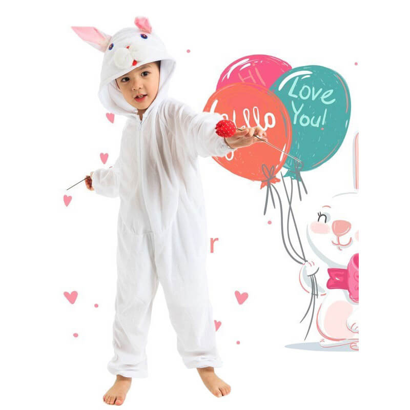 Kids Halloween Animal Costume Cute Onesie Rabbit Lion Kangaroo Outfit for Boys Girls Cosplay