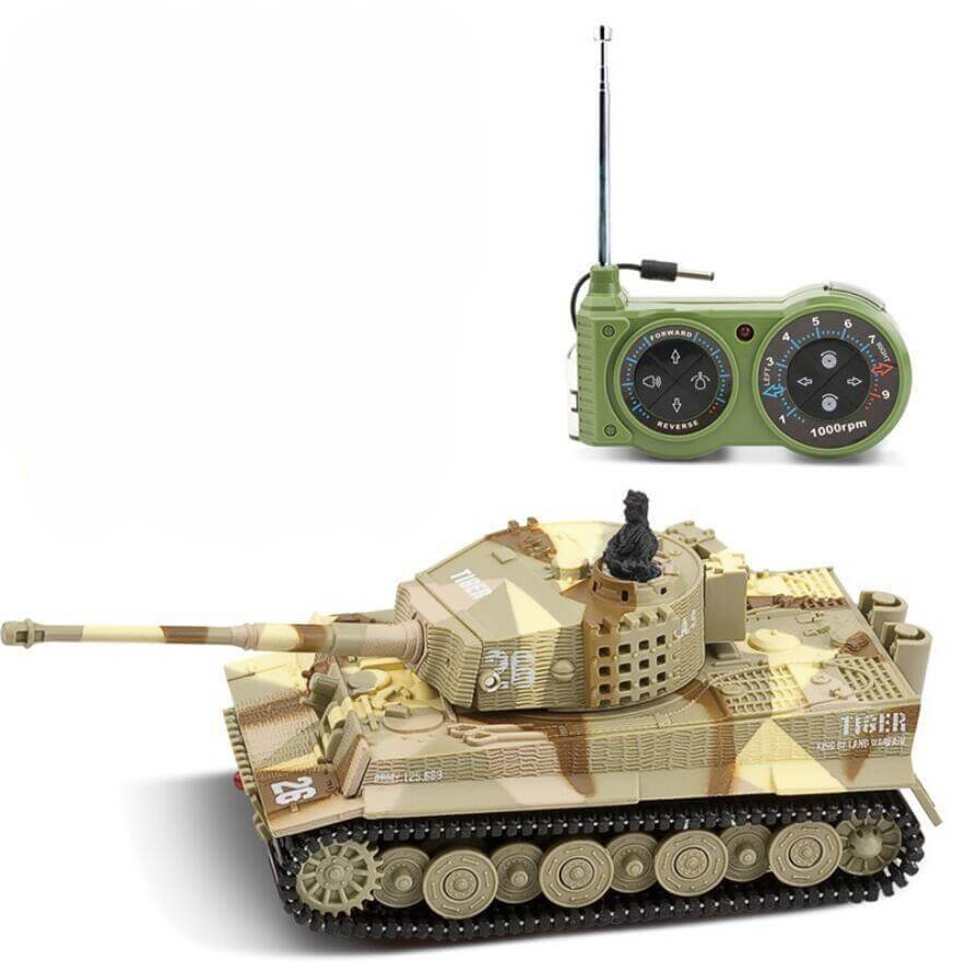 1:72 Remote Control Battle Tank Panzer Tank German Tiger Armored Vehicle With High Simulation