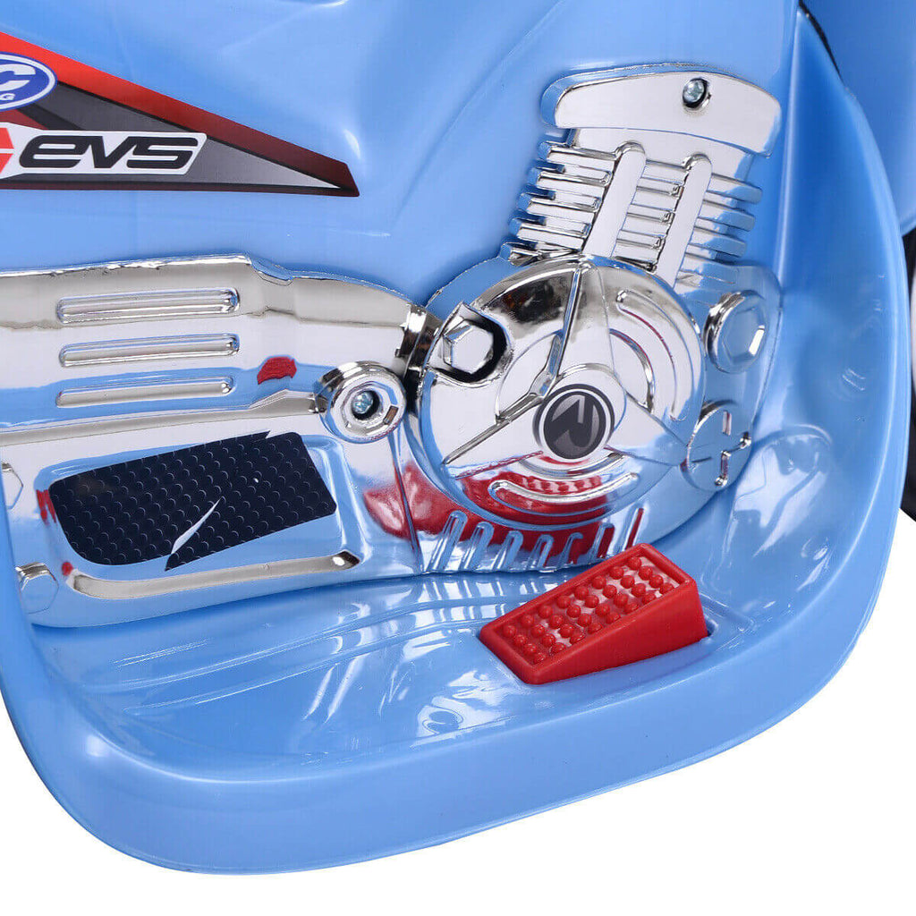 6V Electric Ride-on Motorcycle Kids 3 Wheels Ride on Car with Music, Horn and Headlights