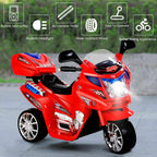 6V Electric Ride-on Motorcycle Kids 3 Wheels Ride on Car with Music, Horn and Headlights