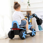 Kids Ride-on Excavator Toy Boys Gilrs Outdoor Digger Truck With LED and Simulation Sound