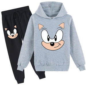 Kids Teens Hedgehog Hoodie Pants Outfit Casual Sweat Suit for Boys Girls