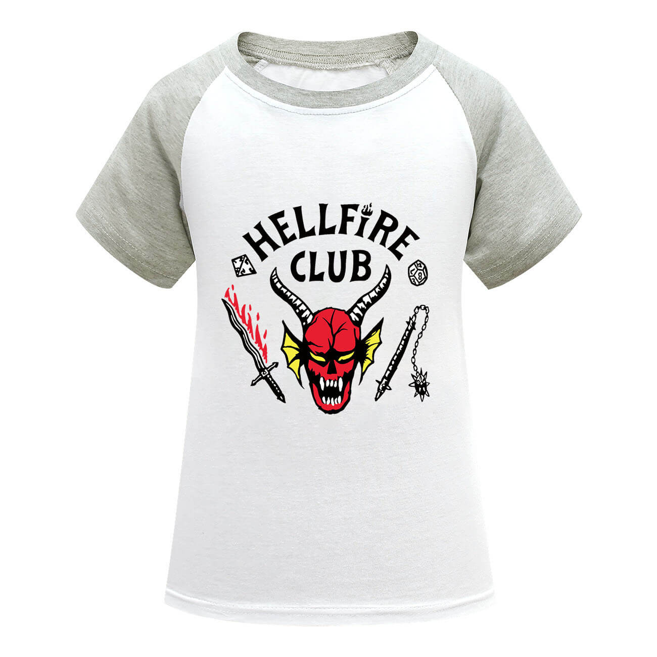 Kids Hellfire Club T-shirt Demogorgon Short Sleeve Sweatshirt Cosplay Tees for Boys and Girls