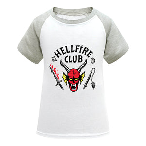 Kids Hellfire Club T-shirt Demogorgon Short Sleeve Sweatshirt Cosplay Tees for Boys and Girls