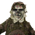 Kids Zombie Costume for Halloween Dress Up Party Boys Girls Green Monster Suit Scary Outfit