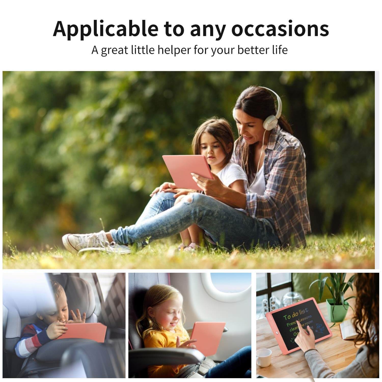 Kids LCD Writing Tablet 10 Inch Doodle Board Learning Education Drawing Tablet