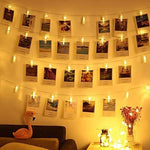 Photo Clips Remote LED String Lights 8 Fun Modes USB Fairy Lights Warm White for Hanging Pictures