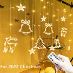 117in Remote Control Christmas String Lights 8 Fun Modes USB Hanging Waterproof Twinkle Light for Home Decoration