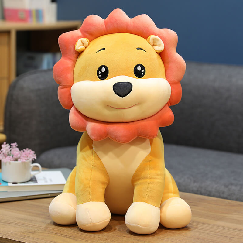 24" Cute Lion Plush Toys Sun Flower Stuffed Animal Hug Doll for Kids Baby Lovely Cartoon Christmas Gift