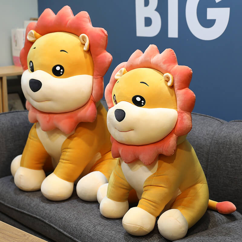 24" Cute Lion Plush Toys Sun Flower Stuffed Animal Hug Doll for Kids Baby Lovely Cartoon Christmas Gift