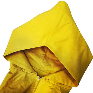 Six Cosplay Costume Kids Adult Hooded Jacket Yellow Coat for Halloween Dress Up