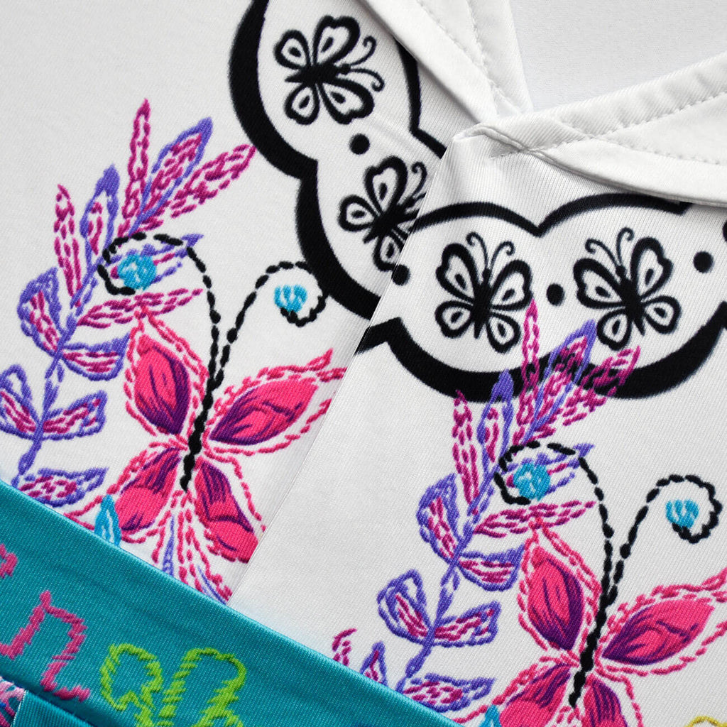 Girls Mirabel Cosplay Dress High Low Iregular Hem Fashion Kids Movie Costume