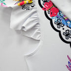 Girls Mirabel Cosplay Dress High Low Iregular Hem Fashion Kids Movie Costume