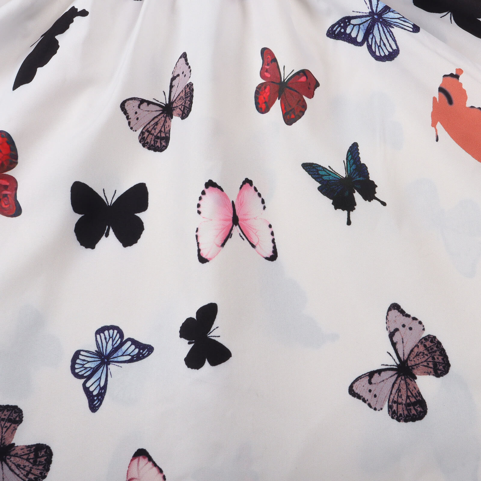 Mommy and Me Matching Dresses Butterfly Printed Puff Sleeve Dress Casual Family Matching Outfit