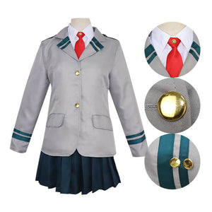 Adult Ochako Cosplay Costume Momo Yaoyorozu Cosplay Outfit Hero High School Dress Suit