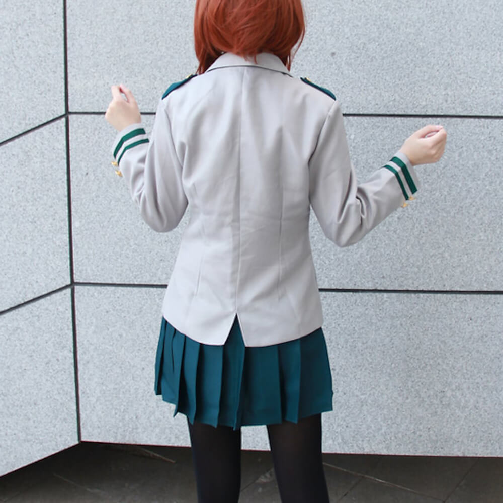 Adult Ochaco Cosplay Costume Uravity Cosplay Outfit Hero High School Dress Suit