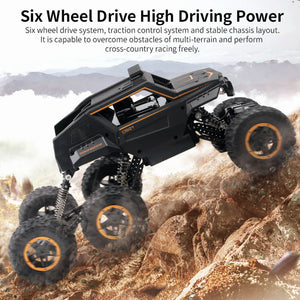 Kids 6 Wheels RC Car Reomote Control Monster Truck Dual Motors Two Speed Off-road Truck