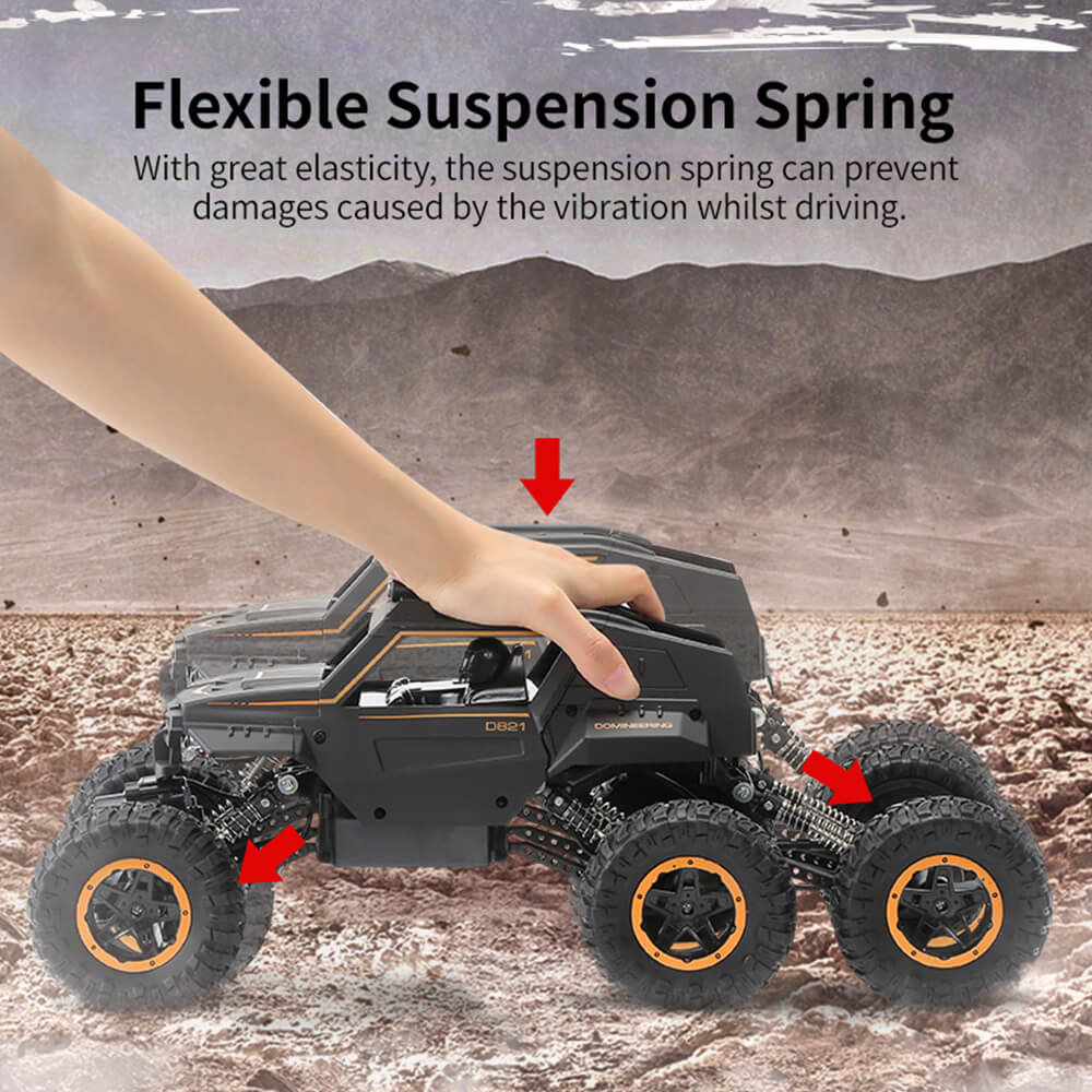 Kids 6 Wheels RC Car Reomote Control Monster Truck Dual Motors Two Speed Off-road Truck