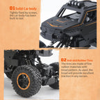 Kids 6 Wheels RC Car Reomote Control Monster Truck Dual Motors Two Speed Off-road Truck