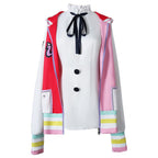 Uta Cosplay Costume Pink Jacket Dress Suit with Accessories Halloween Uniform Full Set