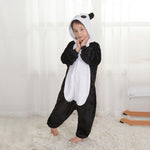 Kids and Adult Family Matching One Piece Panda Costumes Cosy Homewear Cartoon Pajamas