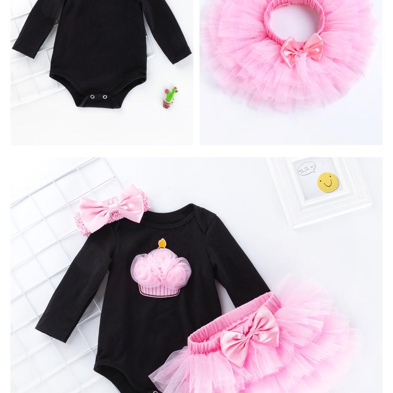 3pcs Toddler Birthday Party Outfit Princess Romper Dress with Headband