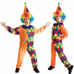 Kids Boys Halloween Clown Costume Cosplay Suit Set Stage Performance Wear