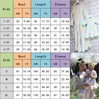 Mommy and Me-Mother Daughter Family Matching Rainbow Dress Striped Ruffles Dresses