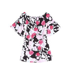 Mommy and Me-Family Matching Floral Off Shoulder Casual Dresses