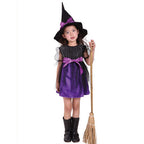 Toddler Girls Halloween Costume Dress+Hat Outfit