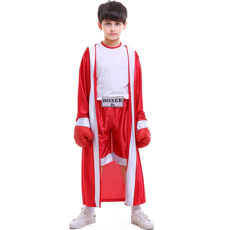 Kids Boy KickBoxing Robe Fight Shorts Festival Uniform