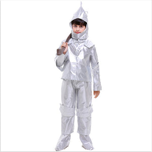 Boy Purim The Wizard Tin Man Cosplay Halloween Carnival Costume