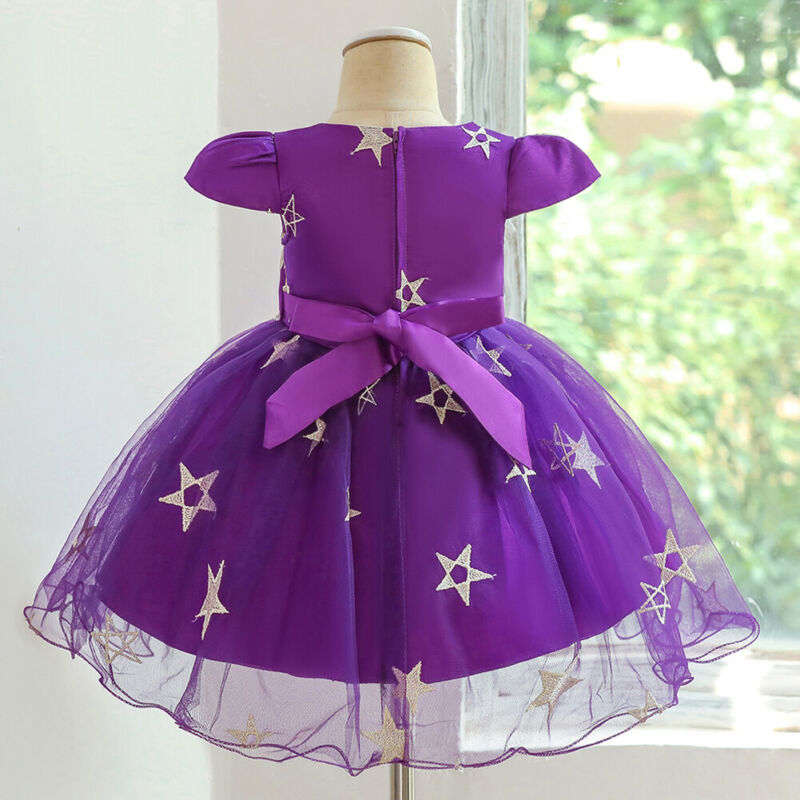Halloween Costume - Toddler Halloween Party Purple Witches Witchery Hat and Costume Dress Set