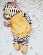 Newborn Toddler Kids Outfits T-shirt Tops Striped + Pants Casual 2PCS