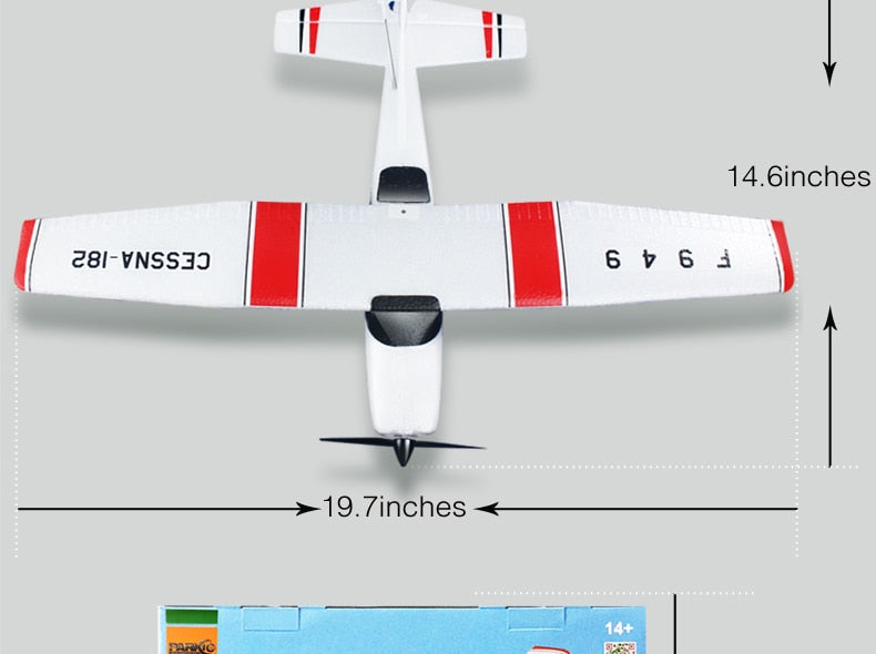 2.4G RC Airplane Fixed Wing Plane Outdoor toys Drone RTF Upgrade version Digital servo propeller, with Gyroscope