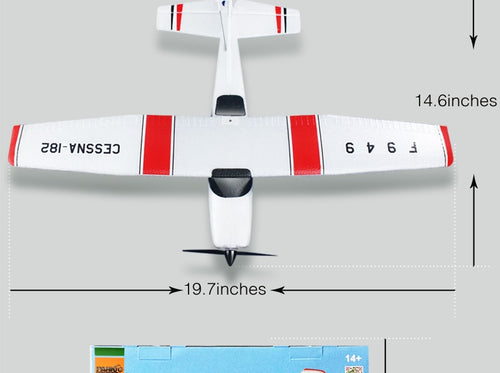 2.4G RC Airplane Fixed Wing Plane Outdoor toys Drone RTF Upgrade version Digital servo propeller, with Gyroscope