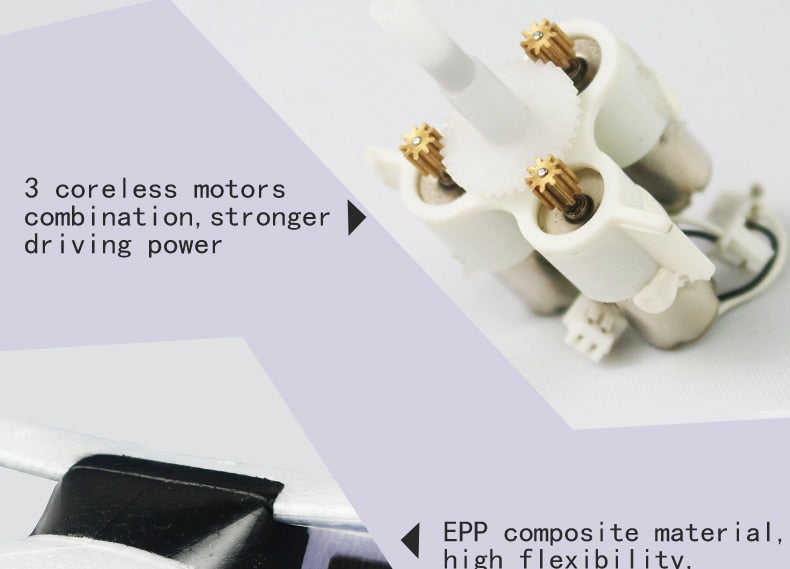 2.4G RC Airplane Fixed Wing Plane Outdoor toys Drone RTF Upgrade version Digital servo propeller, with Gyroscope