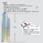 2.4G RC Airplane Fixed Wing Plane Outdoor toys Drone RTF Upgrade version Digital servo propeller, with Gyroscope