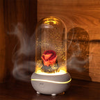 Rose Lamp Scented Oil Diffuser Aromatherapy Christmas LED Lamp Fragrance Oil Diffuser