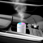 Air Humidifier Aroma Oil Diffuser Portable 300ml USB Mist Sprayer with Colorful Night Light
